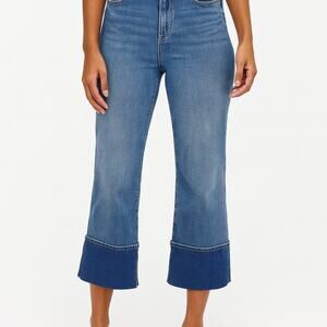 L'agence  Jeans High Rise Crop Cuff Coated Camila
